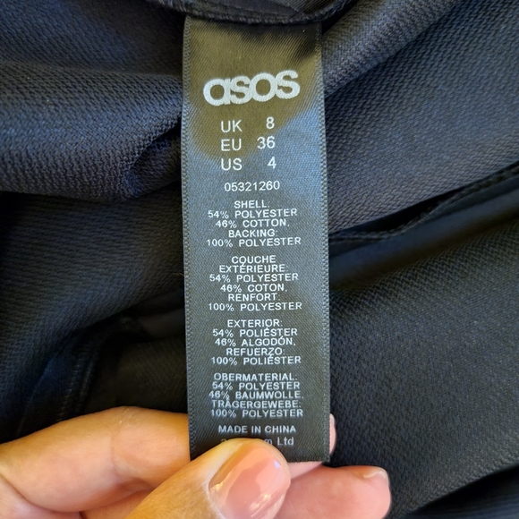 ASOS Black Pleated Skirt, Women's Size 4 - Picture 5 of 7